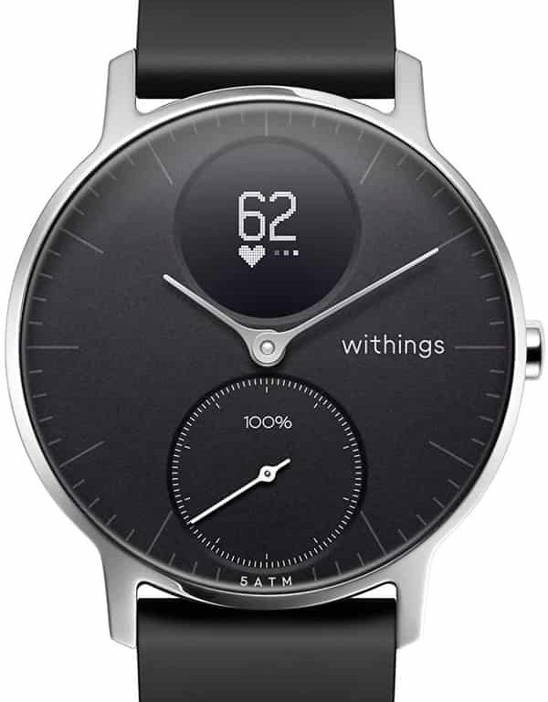 hadiah kado ulang tahun untuk istri tercinta yang unik, sederhana dan berkesan; smartwatch tali kulit elagant warna hitam
