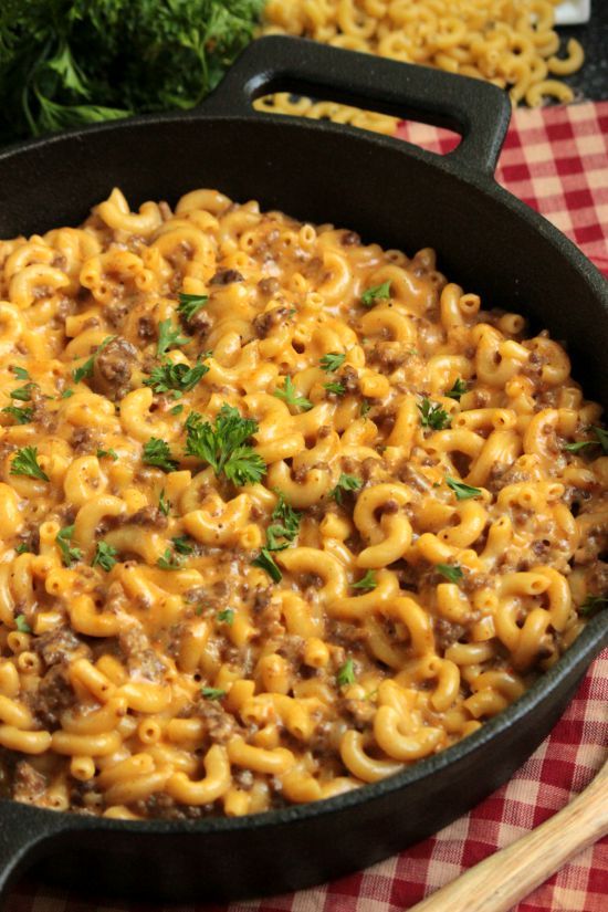 Cheeseburger Macaroni Skillet