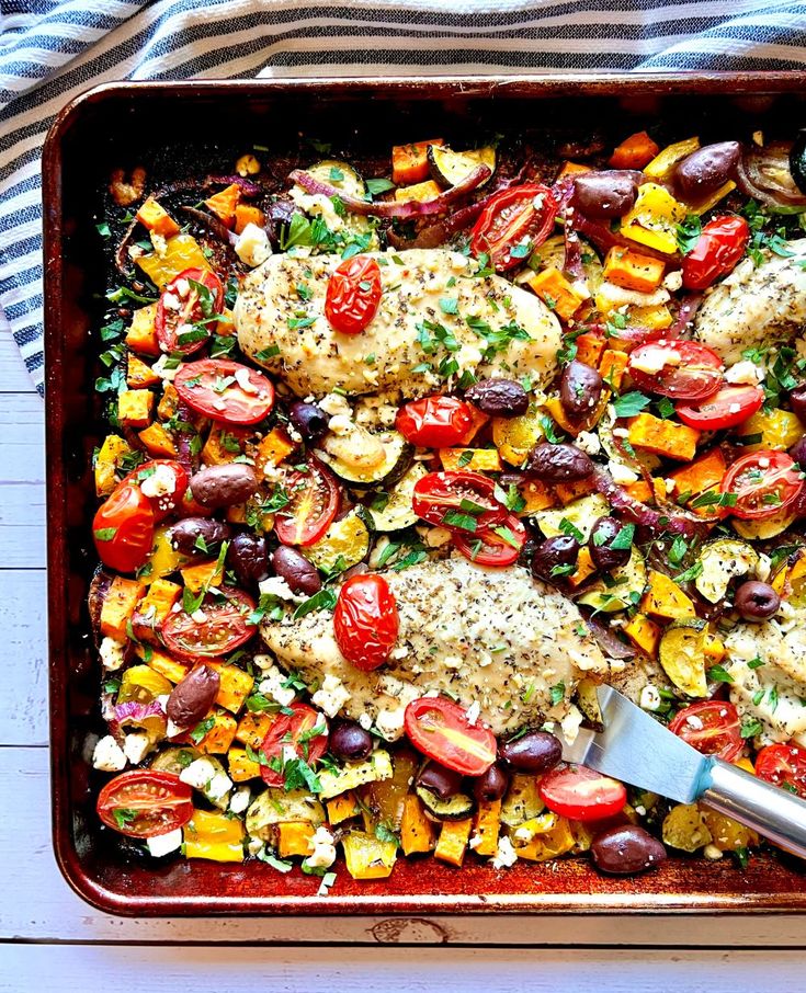 Greek Chicken Sheet Pan Meal