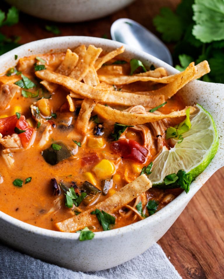 Instant Pot Creamy Chicken Tortilla Soup