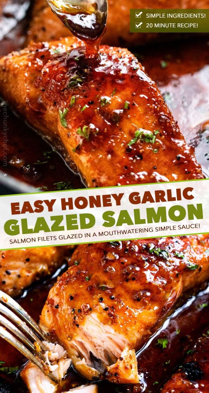 Honey Garlic Glazed Salmon