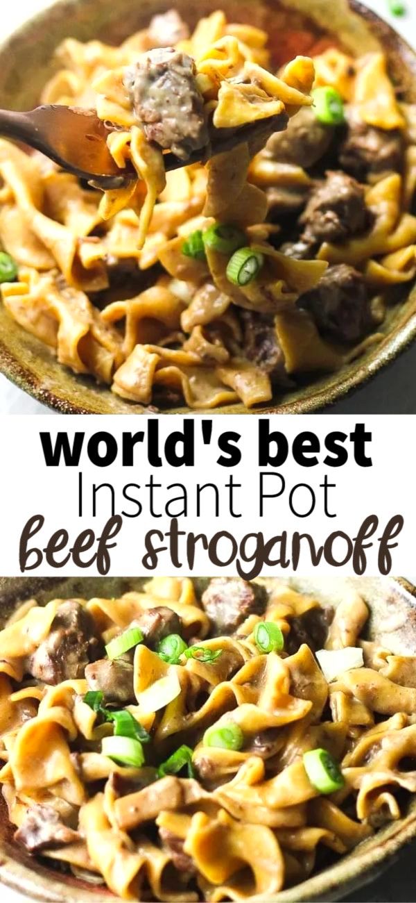 Instant Pot Beef Stroganoff 