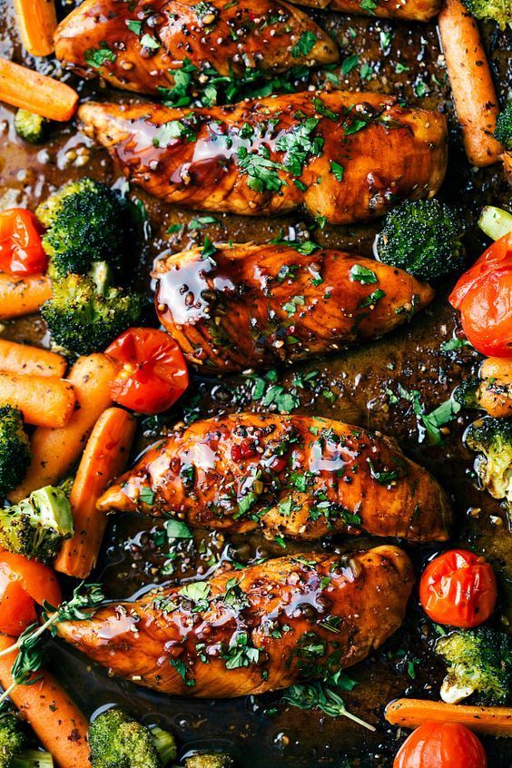 One-Pan Balsamic Chicken and Veggies 