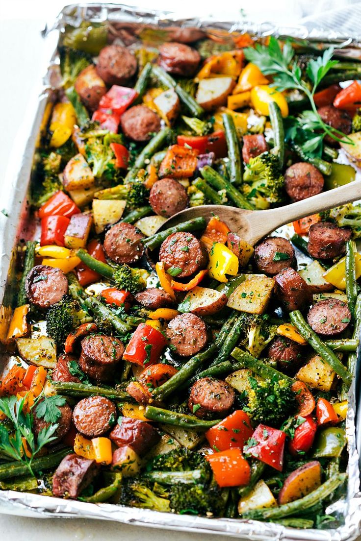 Sheet Pan Sausage and Veggies